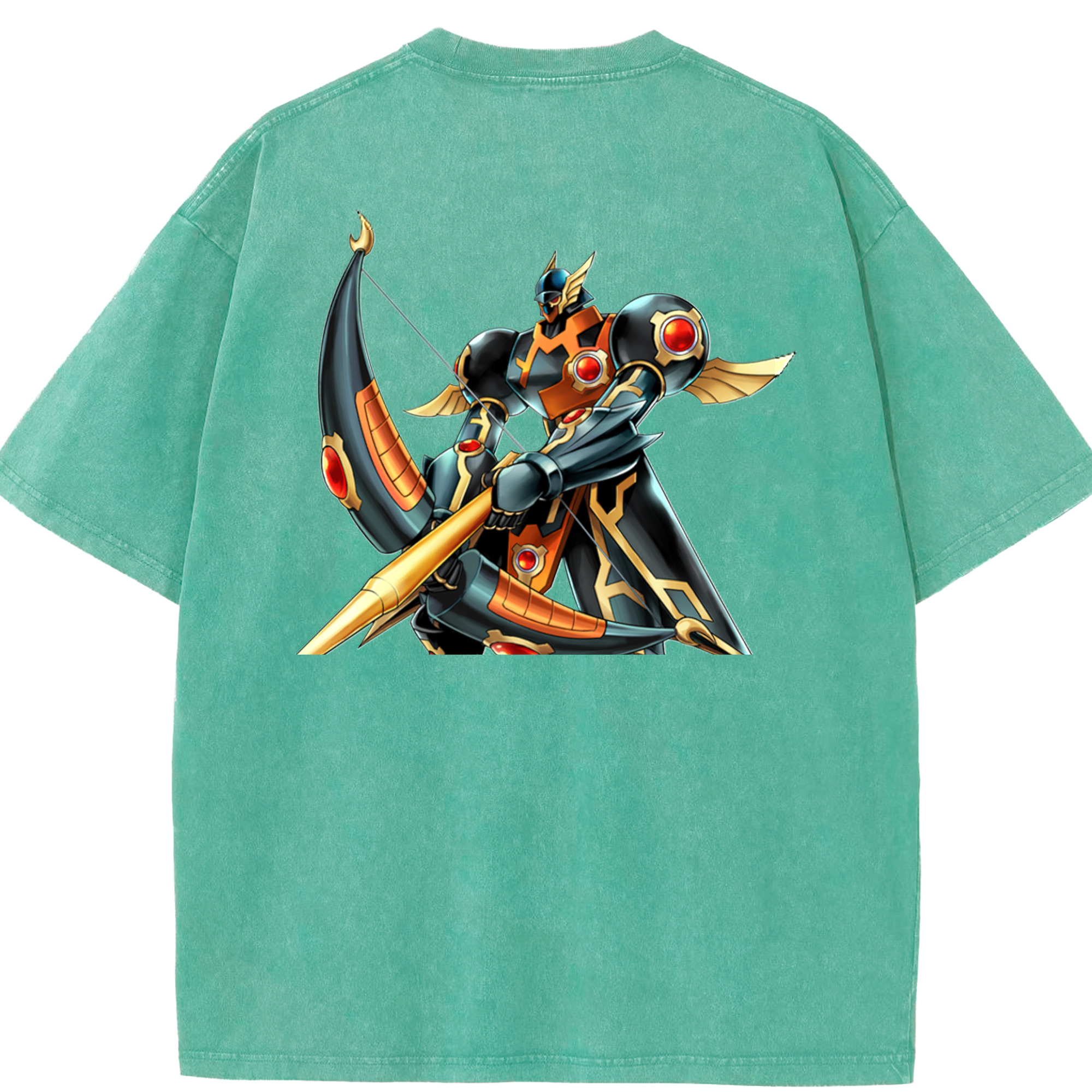 （画像用） 遊☆戯☆王 Yu-Gi-Oh! 綿100% ヴィンテージ風 半袖Tシャツ（背面プリント）